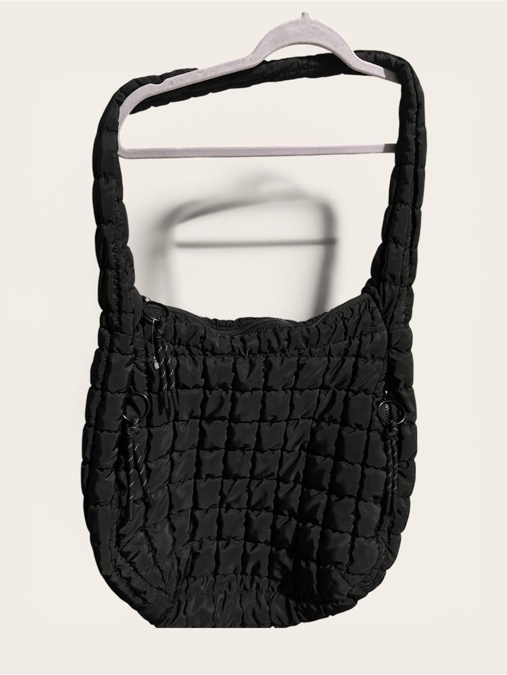 NWOT Quilted Black Shoulder Bag - Lightweight Everyday Tote